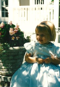 Surprisingly shining a smile even though I am in a dress-- rare scene